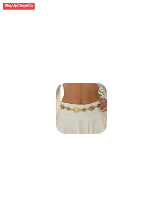 Accessories - Metal Waist Chain Belt Cowgirl Concho Belts for Dresses Jeans Country Concert